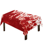 Red Blood Stains Print Tablecloth