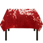 Red Blood Stains Print Tablecloth