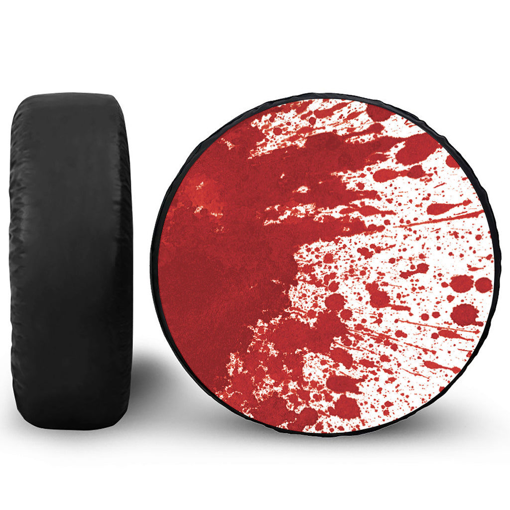 Red Blood Stains Print Tire Cover