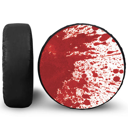 Red Blood Stains Print Tire Cover