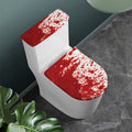 Red Blood Stains Print Toilet Lid And Tank Cover Set