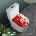 Red Blood Stains Print Toilet Lid Cover