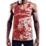Red Blood Stains Print Training Tank Top