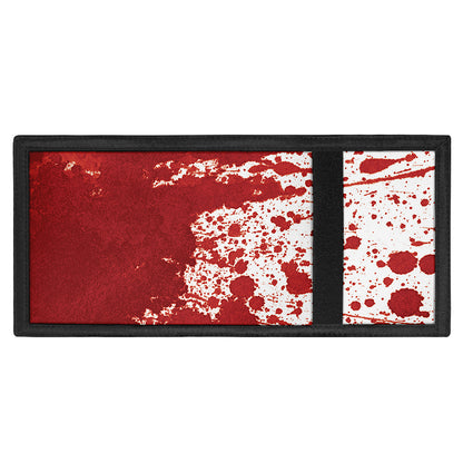 Red Blood Stains Print Trifold Wallet