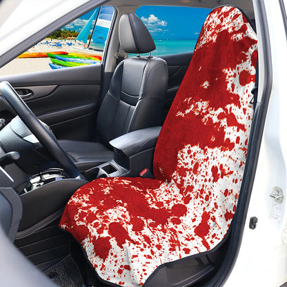 Red Blood Stains Print Waterproof Car Seat Cover