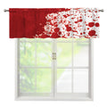 Red Blood Stains Print Window Valance