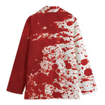 Red Blood Stains Print Women's Blazer