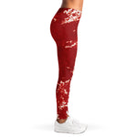 Red Blood Stains Print Women's Leggings