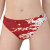 Red Blood Stains Print Women's Panties