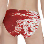 Red Blood Stains Print Women's Panties