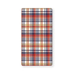 Red Blue And Beige Madras Plaid Print Baby Crib Sheet