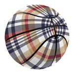 Red Blue And Beige Madras Plaid Print Basketball
