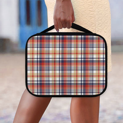 Red Blue And Beige Madras Plaid Print Classic Bible Case