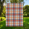 Red Blue And Beige Madras Plaid Print Garden Flag