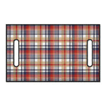 Red Blue And Beige Madras Plaid Print Golf Cart Seat Cover