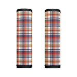 Red Blue And Beige Madras Plaid Print Handle Covers