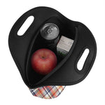Red Blue And Beige Madras Plaid Print Neoprene Lunch Bag