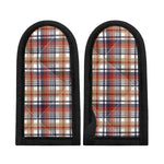 Red Blue And Beige Madras Plaid Print Skillet Handle Cover