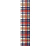 Red Blue And Beige Madras Plaid Print Table Runner