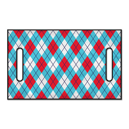 Red Blue And White Argyle Pattern Print Golf Cart Seat Cover