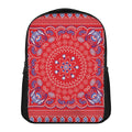 Red Blue And White Bandana Print Casual Backpack