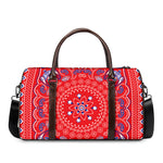Red Blue And White Bandana Print Duffle Bag