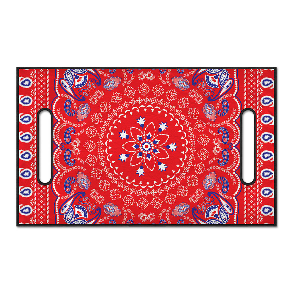 Red Blue And White Bandana Print Golf Cart Seat Cover