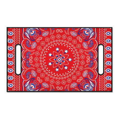 Red Blue And White Bandana Print Golf Cart Seat Cover