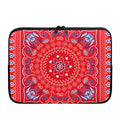 Red Blue And White Bandana Print Laptop Sleeve
