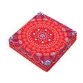 Red Blue And White Bandana Print Outdoor Seat Cushion Cover