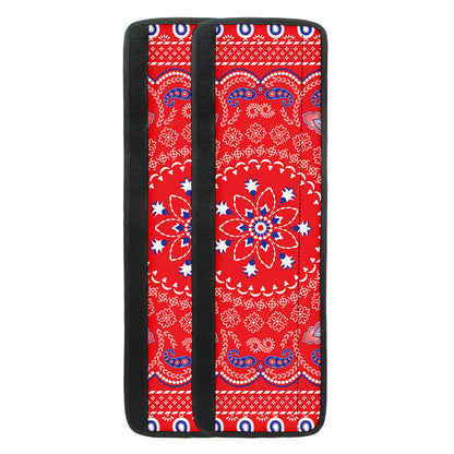 Red Blue And White Bandana Print Refrigerator Handle Covers