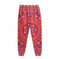 Red Blue And White Bandana Print Sweatpants