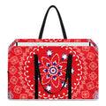Red Blue And White Bandana Print Utility Tote Bag