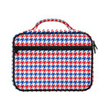 Red Blue And White Houndstooth Print Briefcase Bible Bag