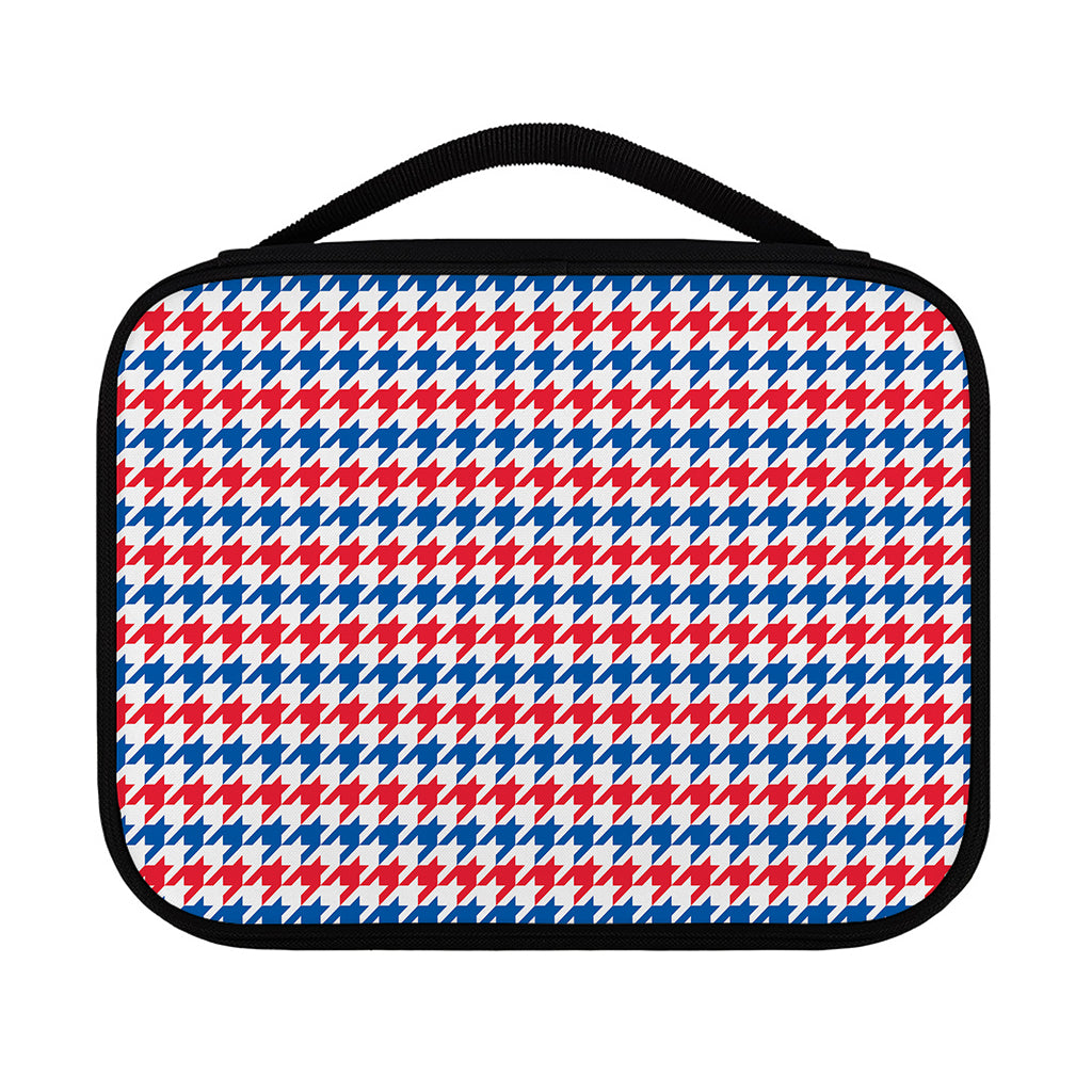Red Blue And White Houndstooth Print Classic Bible Case