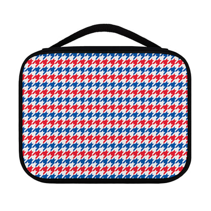 Red Blue And White Houndstooth Print Classic Bible Case