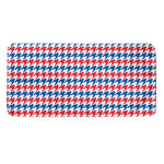 Red Blue And White Houndstooth Print Towel