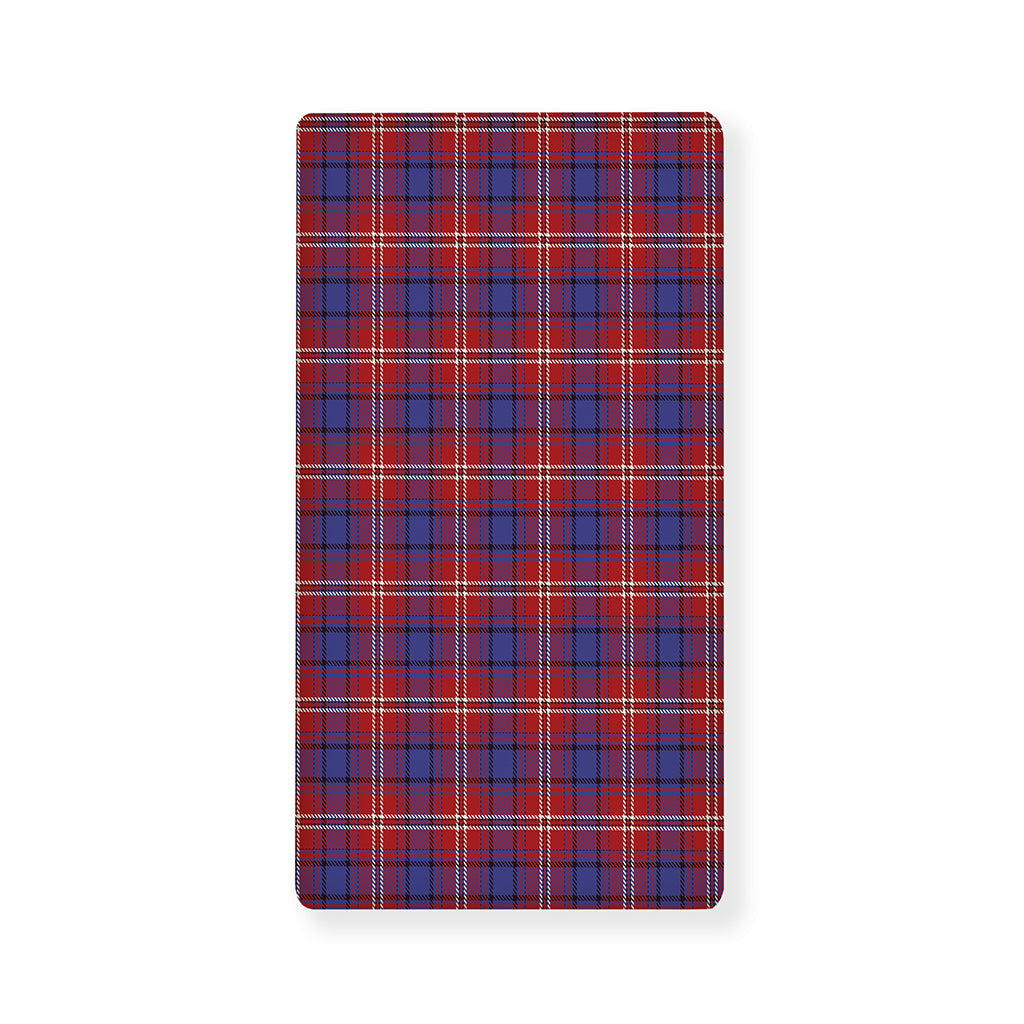 Red Blue And White Tartan Pattern Print Baby Crib Sheet