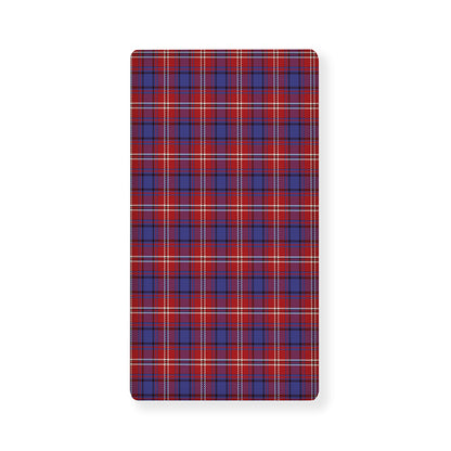 Red Blue And White Tartan Pattern Print Baby Crib Sheet