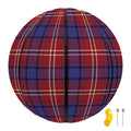 Red Blue And White Tartan Pattern Print Basketball