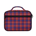 Red Blue And White Tartan Pattern Print Briefcase Bible Bag
