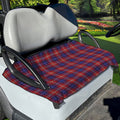 Red Blue And White Tartan Pattern Print Golf Cart Seat Cover