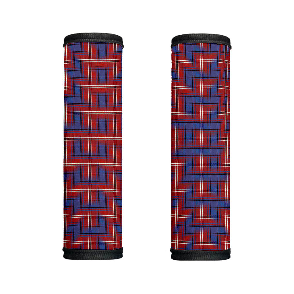 Red Blue And White Tartan Pattern Print Handle Covers