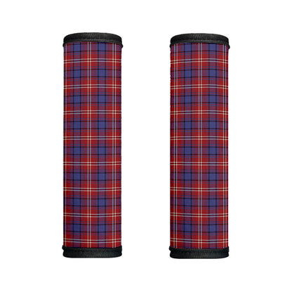 Red Blue And White Tartan Pattern Print Handle Covers
