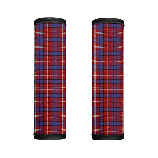 Red Blue And White Tartan Pattern Print Handle Covers
