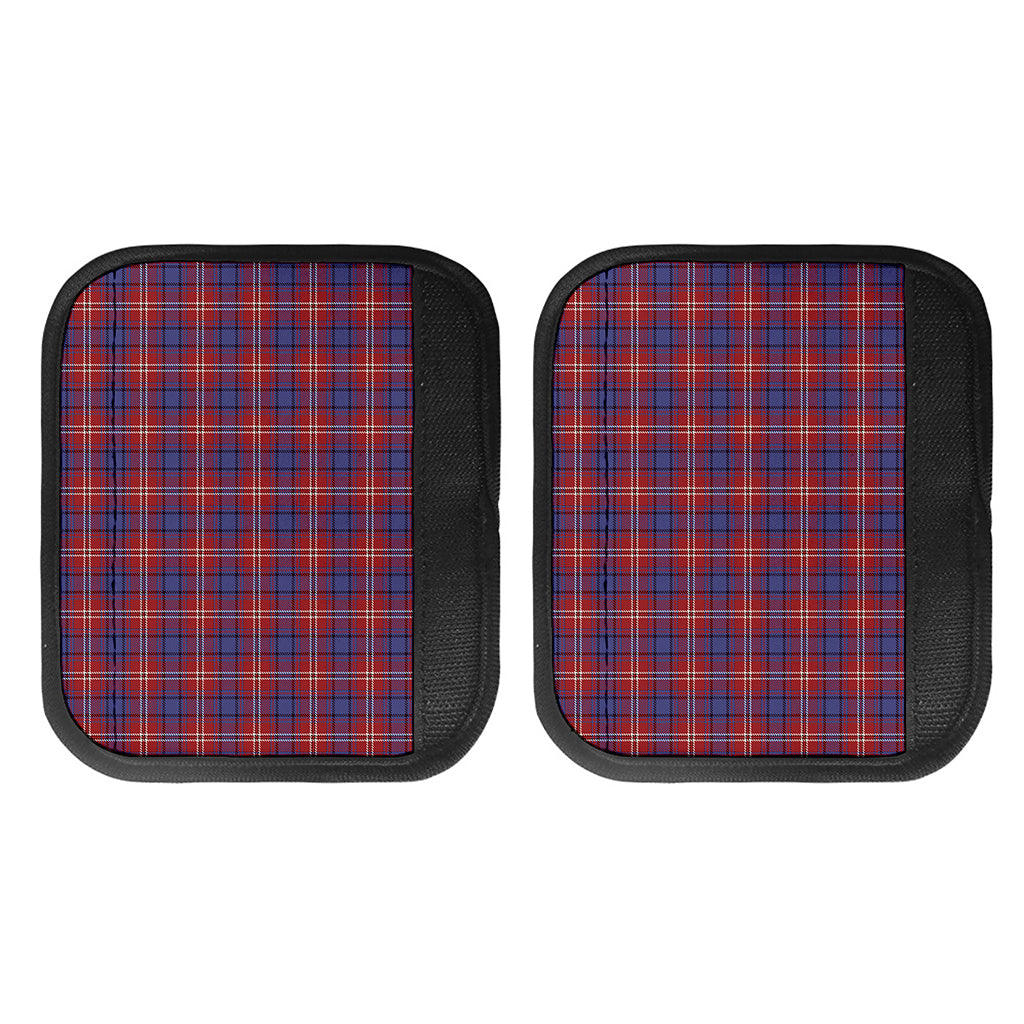 Red Blue And White Tartan Pattern Print Handle Covers
