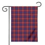 Red Blue And White Tartan Pattern Print House Flag