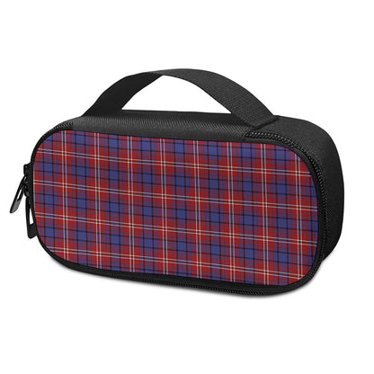 Red Blue And White Tartan Pattern Print Insulin Cooler Travel Case