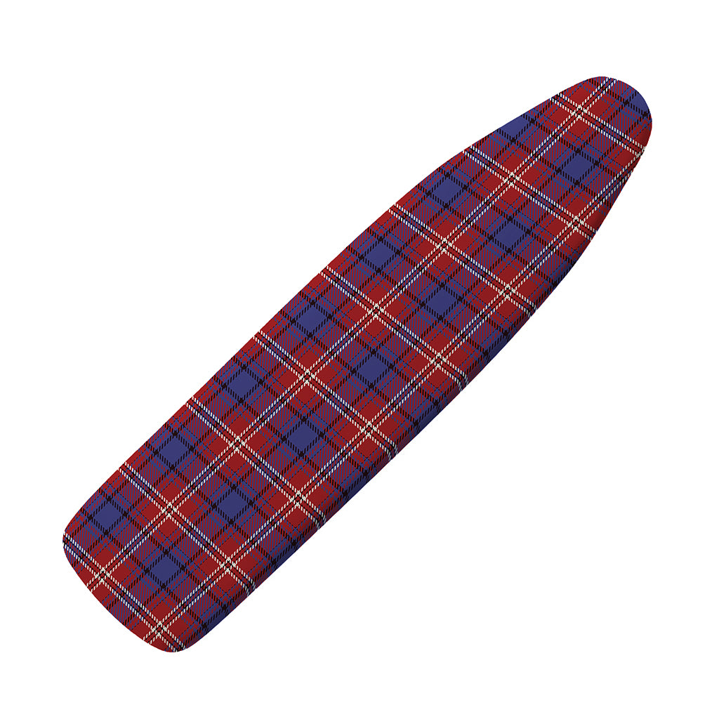 Red Blue And White Tartan Pattern Print Ironing Board Cover