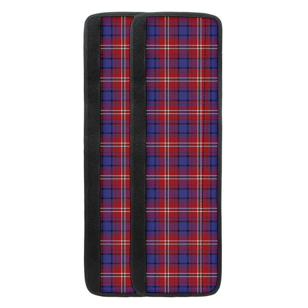 Red Blue And White Tartan Pattern Print Refrigerator Handle Covers